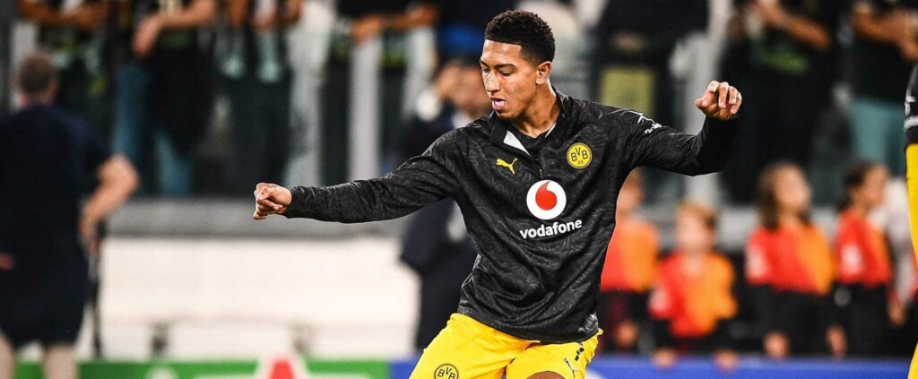 Jobe Bellingham warming up