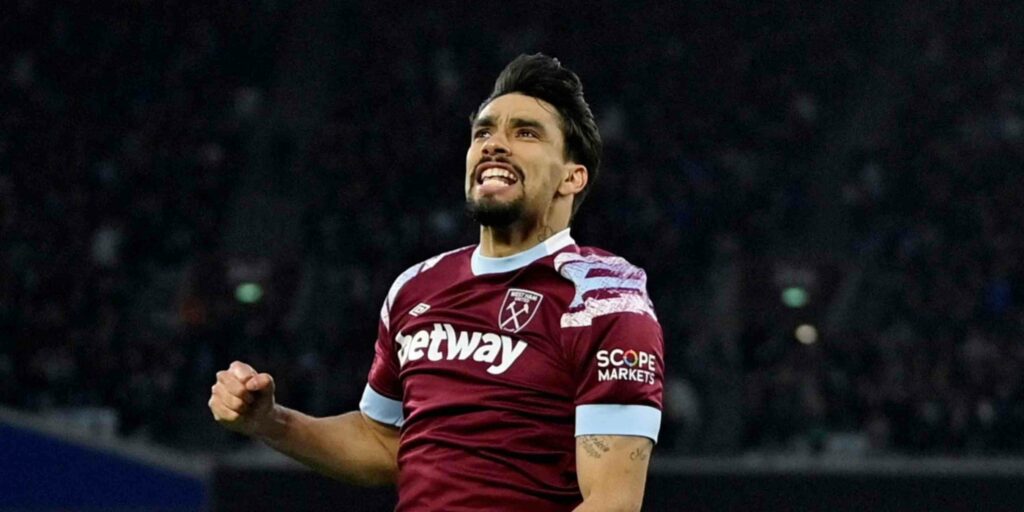 West Ham midfielder Lucas Paqueta