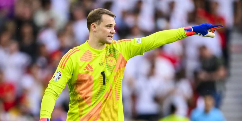 Manuel Neuer playing for Germany
