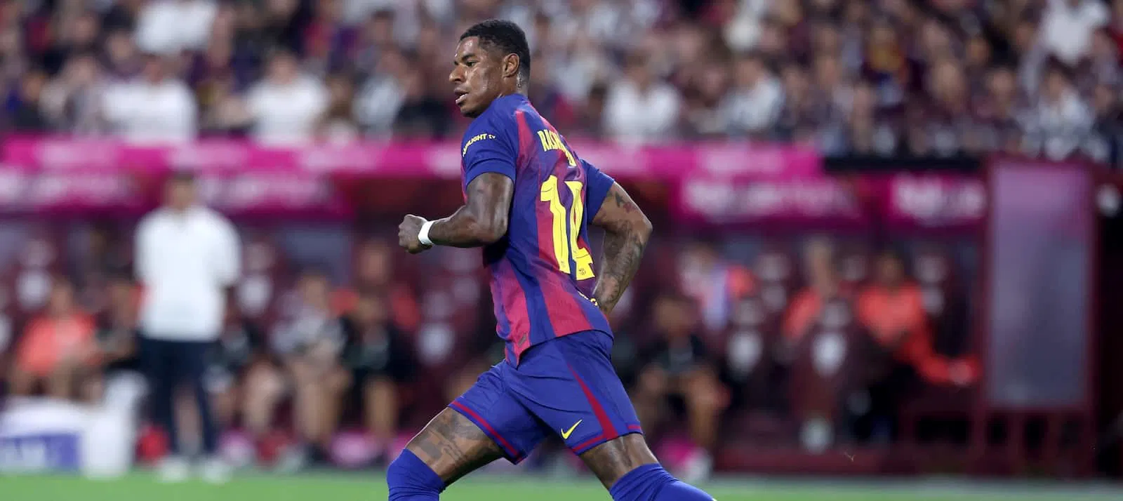 Marcus Rashford playing for Barcelona