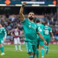 Mohamed Salah after scoring stoppage-time penalty against Burnely
