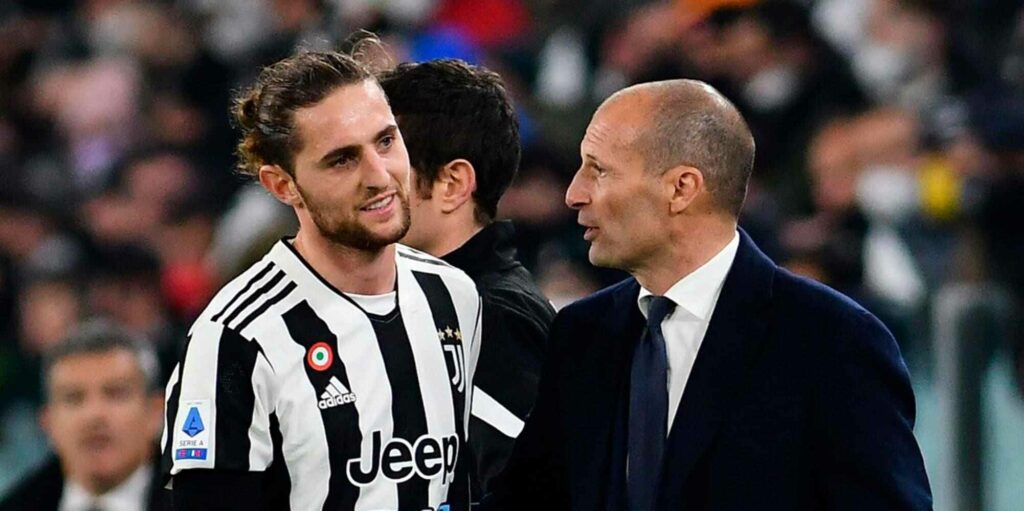 Adrien Rabiot and Max Allegri