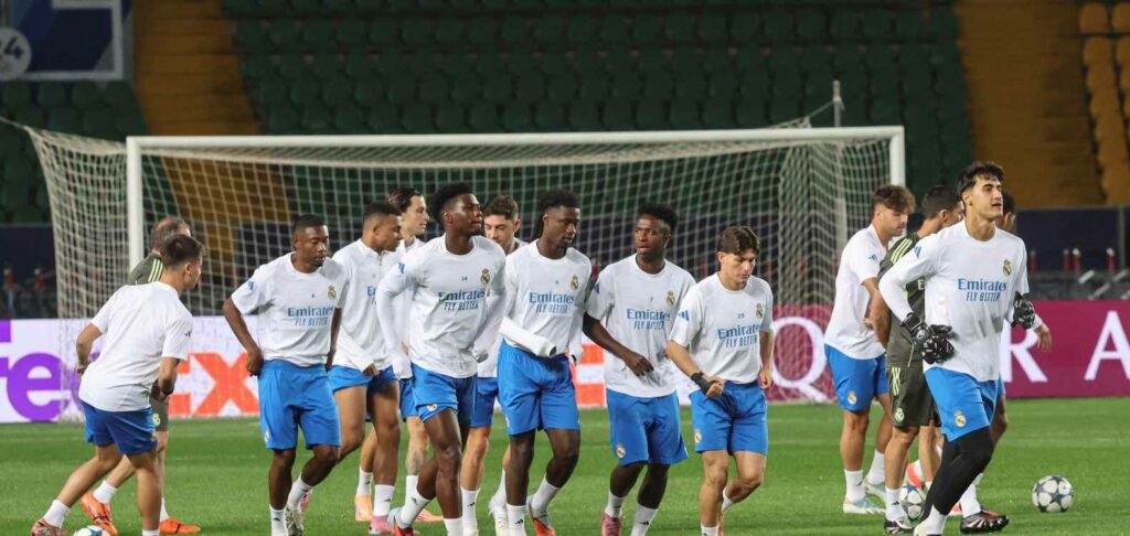 Real Madrid squad training in Kazakhstan