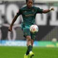Werder Bremen player Samuel Mbangula