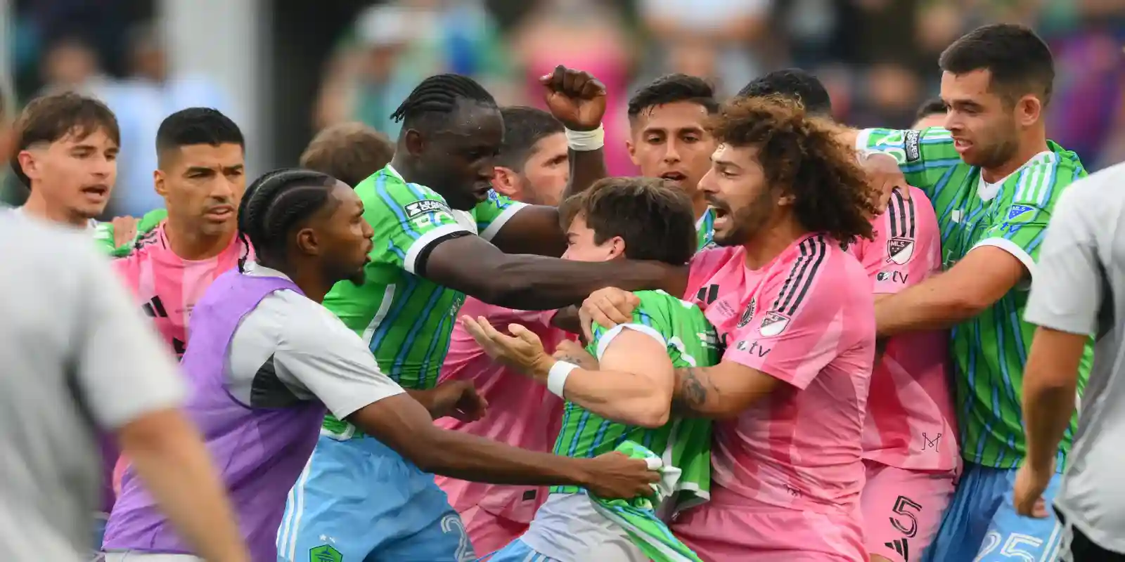 Melee broke out after the match between Seattle Sounders and Inter Miami