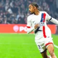 PSG forward Bradley Barcola