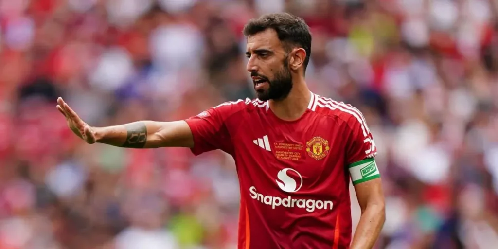 Manchester United midfielder and captain Bruno Fernandes
