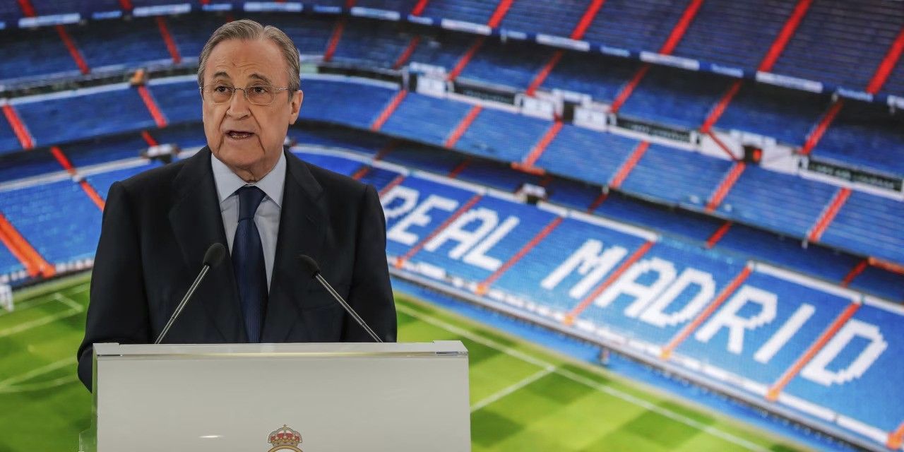 Real Madrid president Florentino Perez