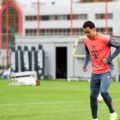 Bayern Munich's Jamal Musiala in training