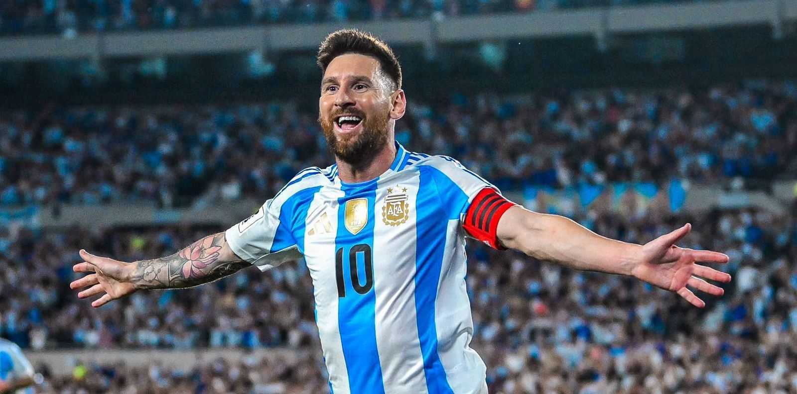Leo Messi has just scored for Argentina
