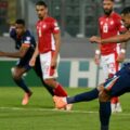 Gody Gakpo scores from the penalty spot against Malta