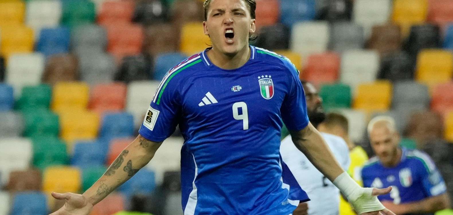 Italy striker Mateo Retegui