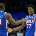 Philadelphia 76ers duo Tyrese Maxey and VJ Edgecombe