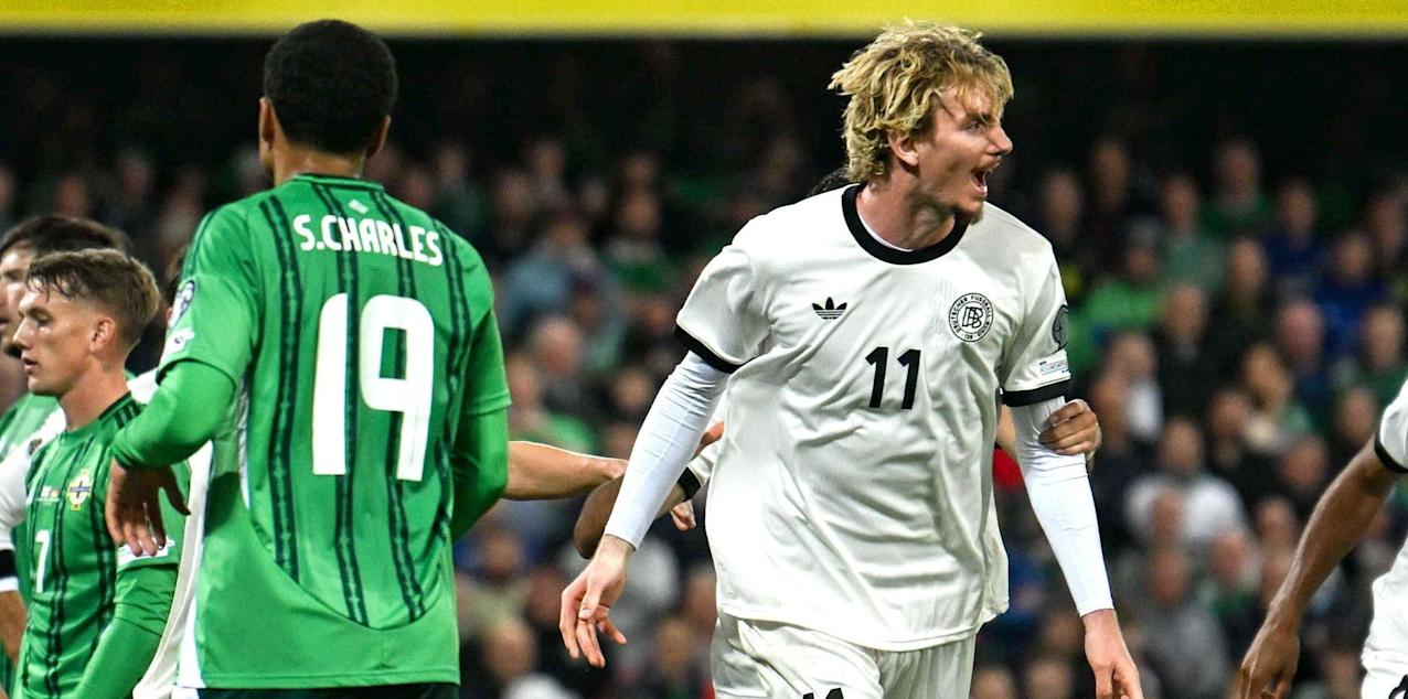 Nick Woltemade has just scored gor Germany against Northern Ireland