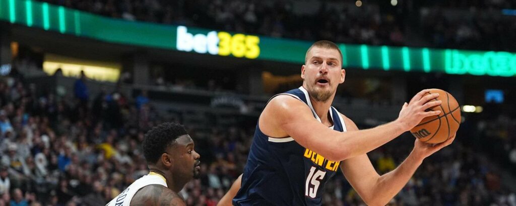 Nikola Jokic with the ball in his hands