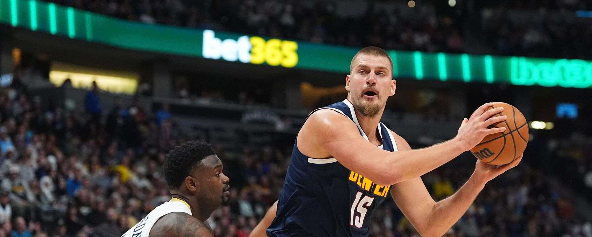 Nikola Jokic with the ball in his hands