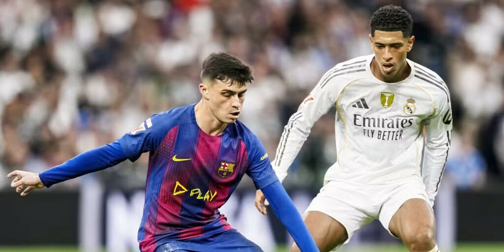 Pedri during El Clasico