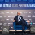President of Spanish Football Federation Rafael Louzan at a football summit