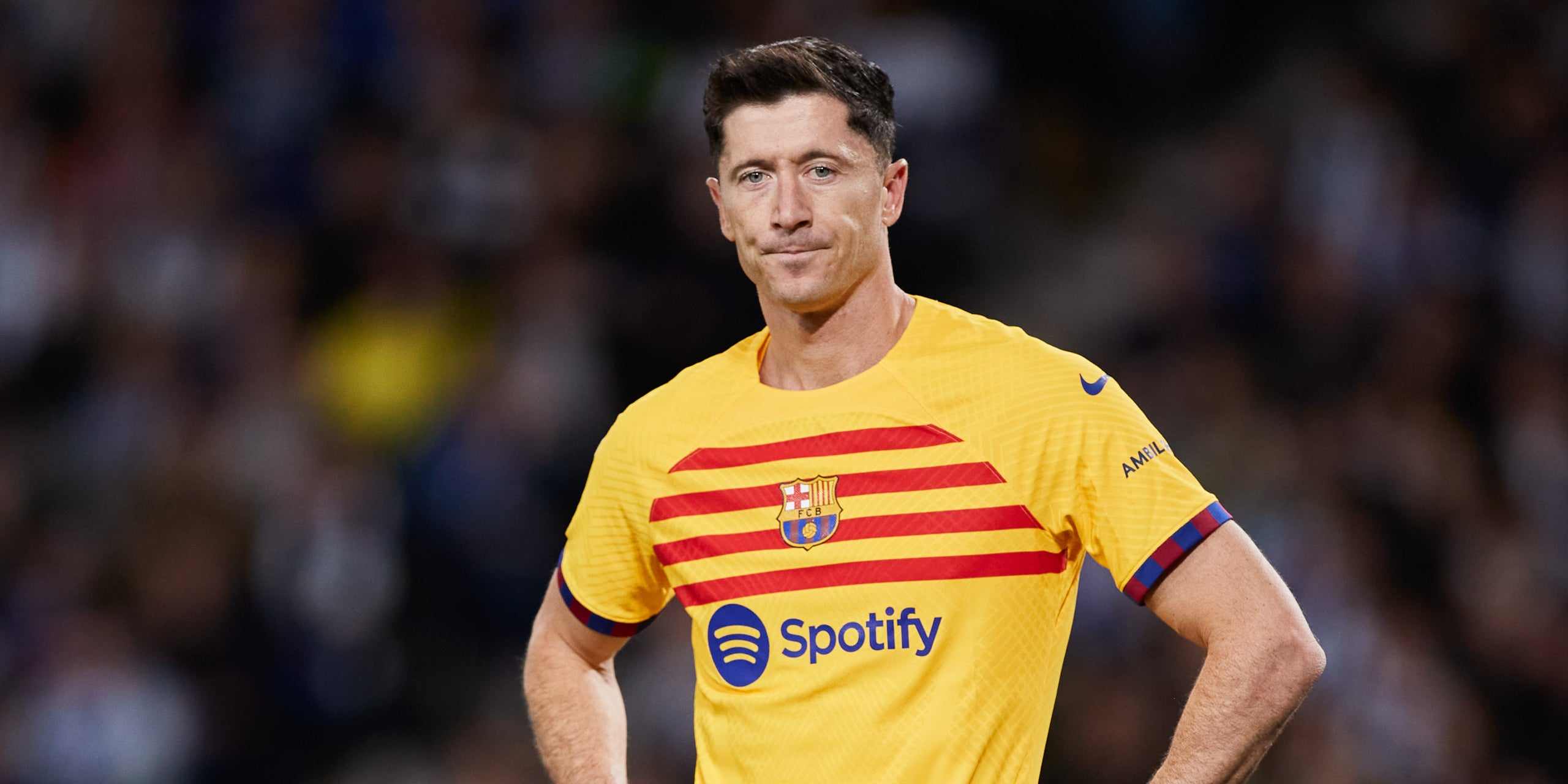 Barcelona striker Robert Lewandowski