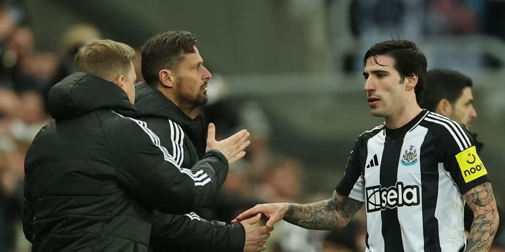 Newcastle midfielder Sandro Tonali