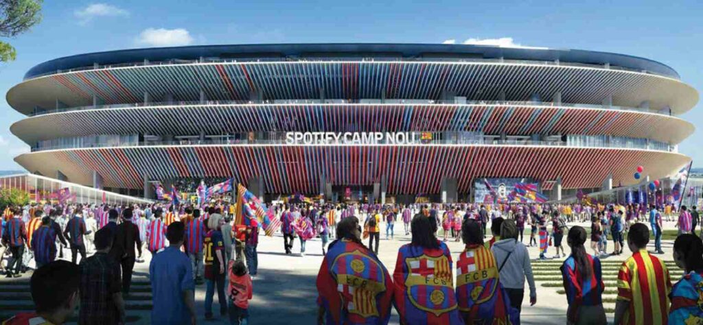 Barcelona stadium Spotify Camp Nou