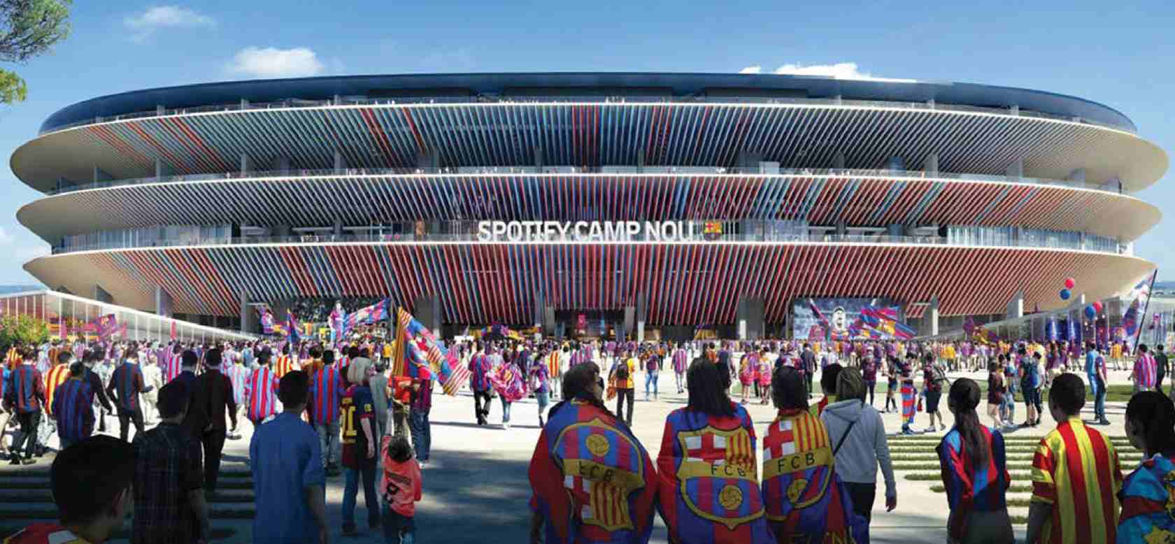 Barcelona stadium Spotify Camp Nou