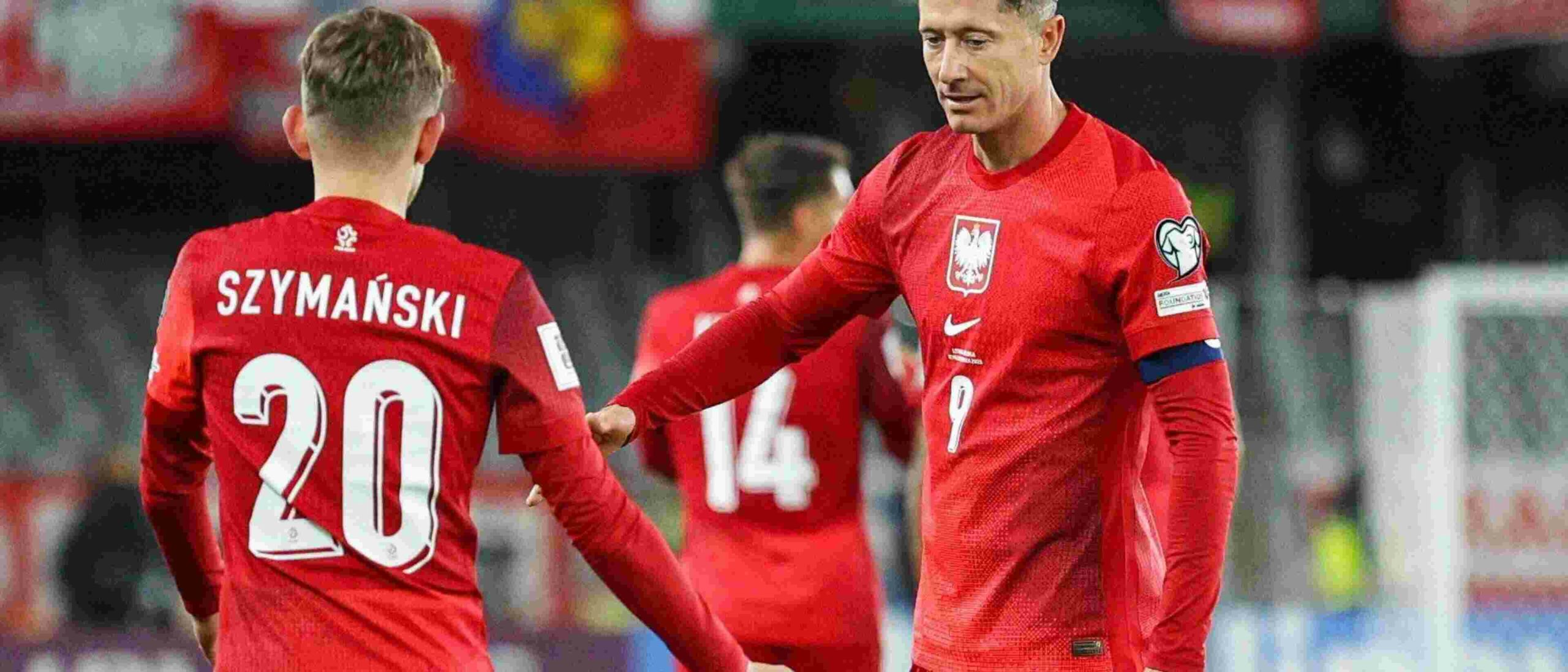 Poland's goalscorers against Lithuania: Szymanski and Lewandowski