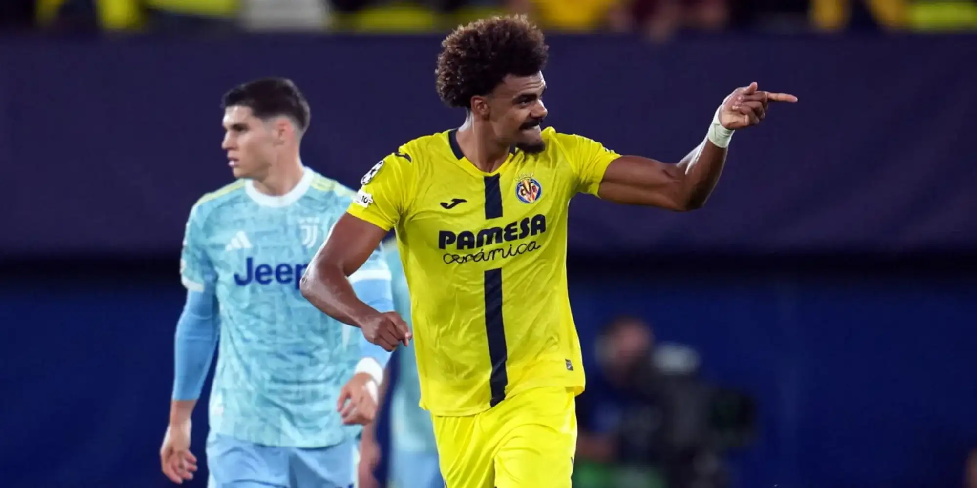 Renato Veiga has just equalised for Villarreal against Juventus