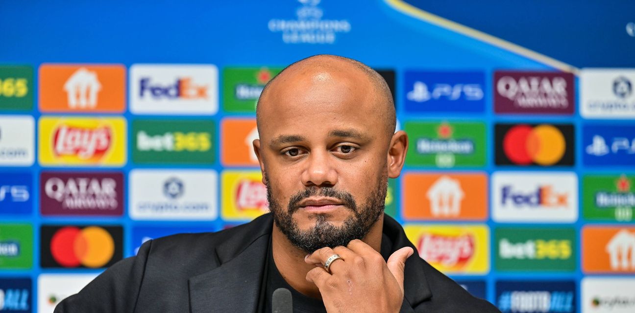 Bayern Munich head coach Vincent Kompany