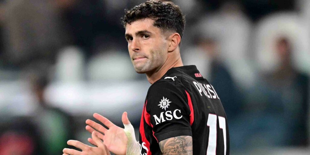 Milan forward Christian Pulisic