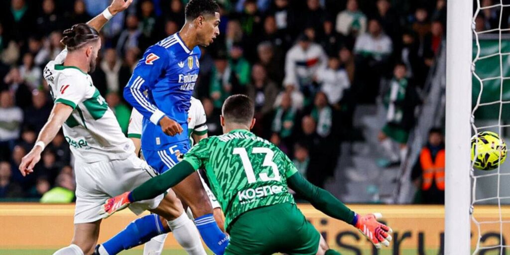 Jude Bellingham equalizes for Real Madrid against Elche