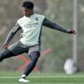 Endrick in Real Madrid training