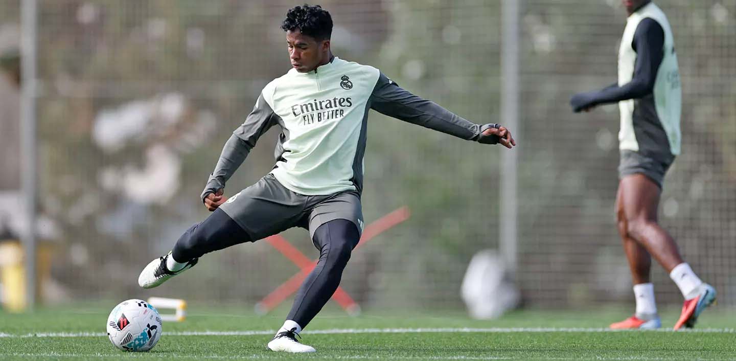 Endrick in Real Madrid training