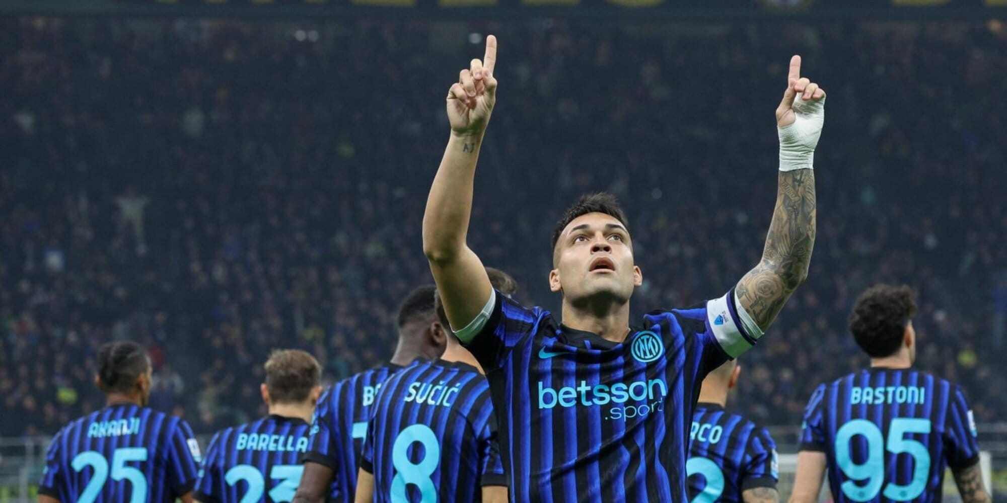 Lautaro Martinez has just scored against Lazio