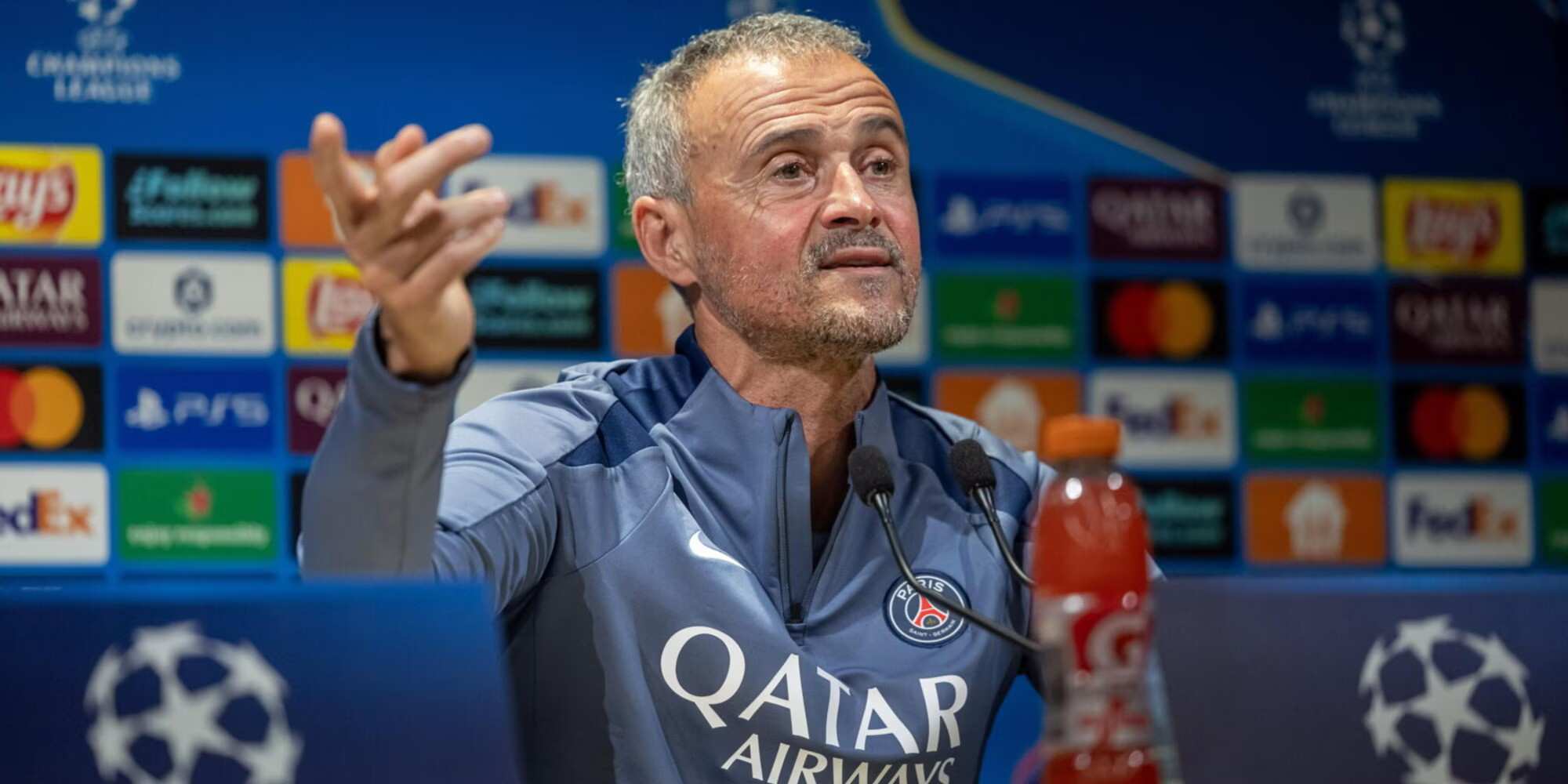PSG head coach Luis Enrique