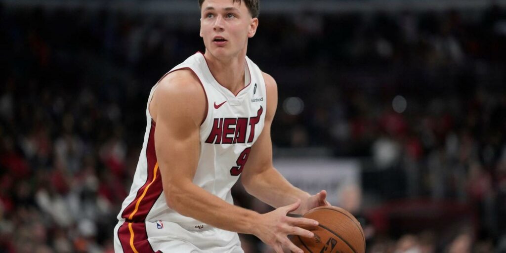 Miami Heat forward Pelle Larsson