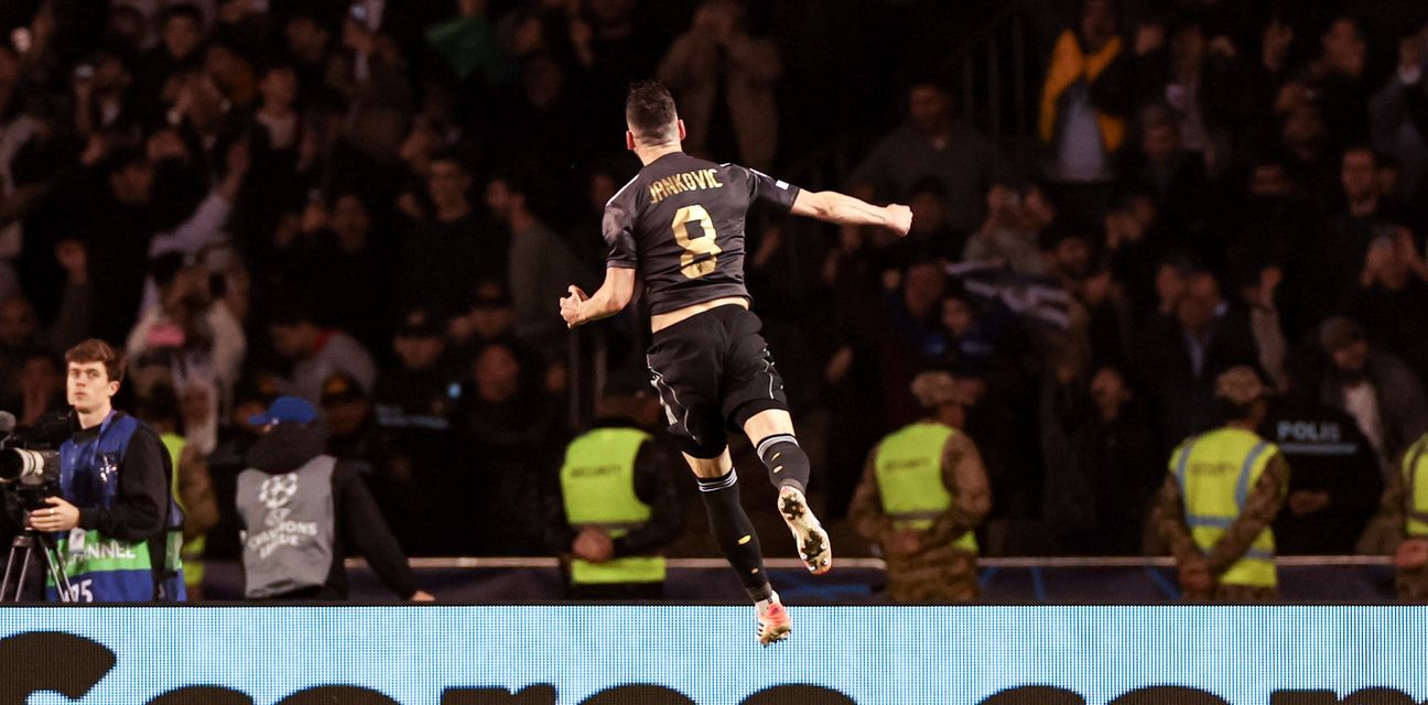 Jankovic has just scored for Qarabag against Chelsea