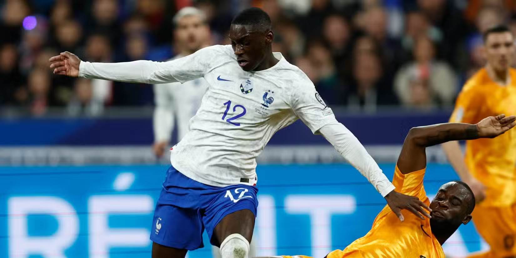 Randal Kolo Muani in action for France's national team