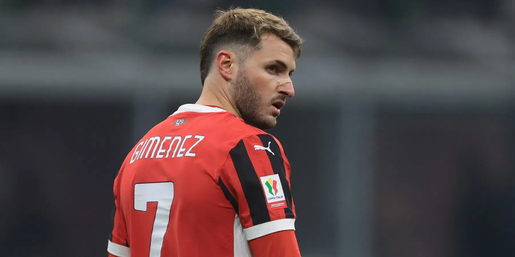 Milan striker Santiago Gimenez