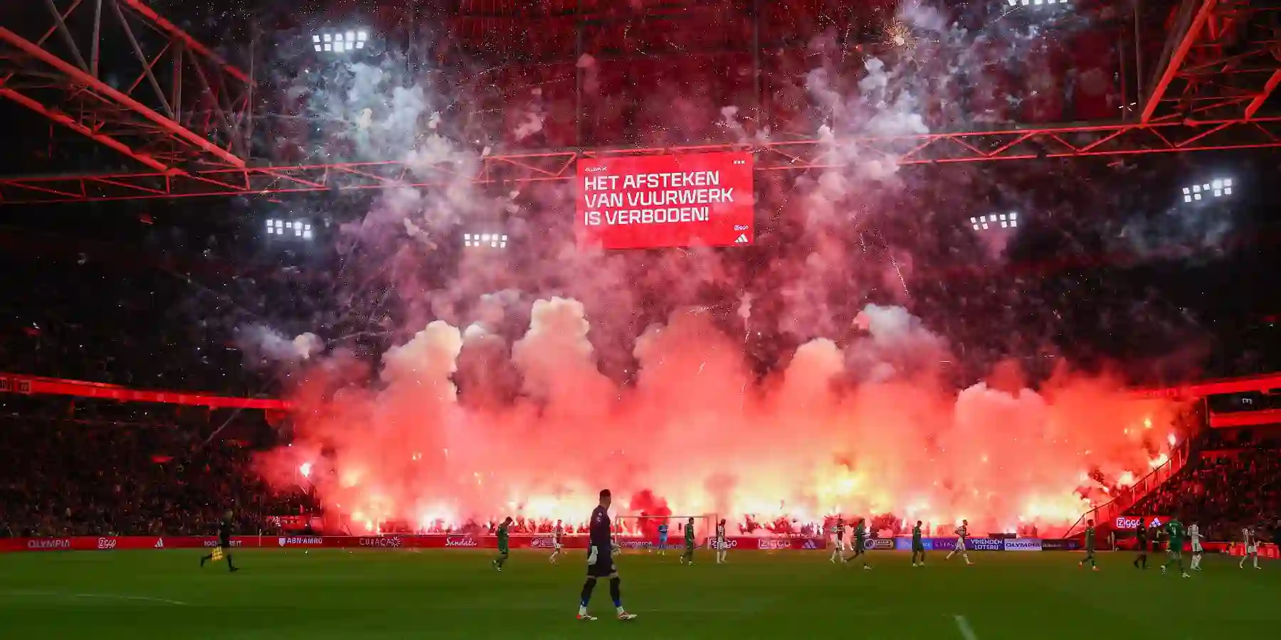 Ajax' stadium during the match against Groningen