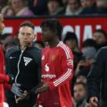 Kobbie Mainoo entering the field as a substitute