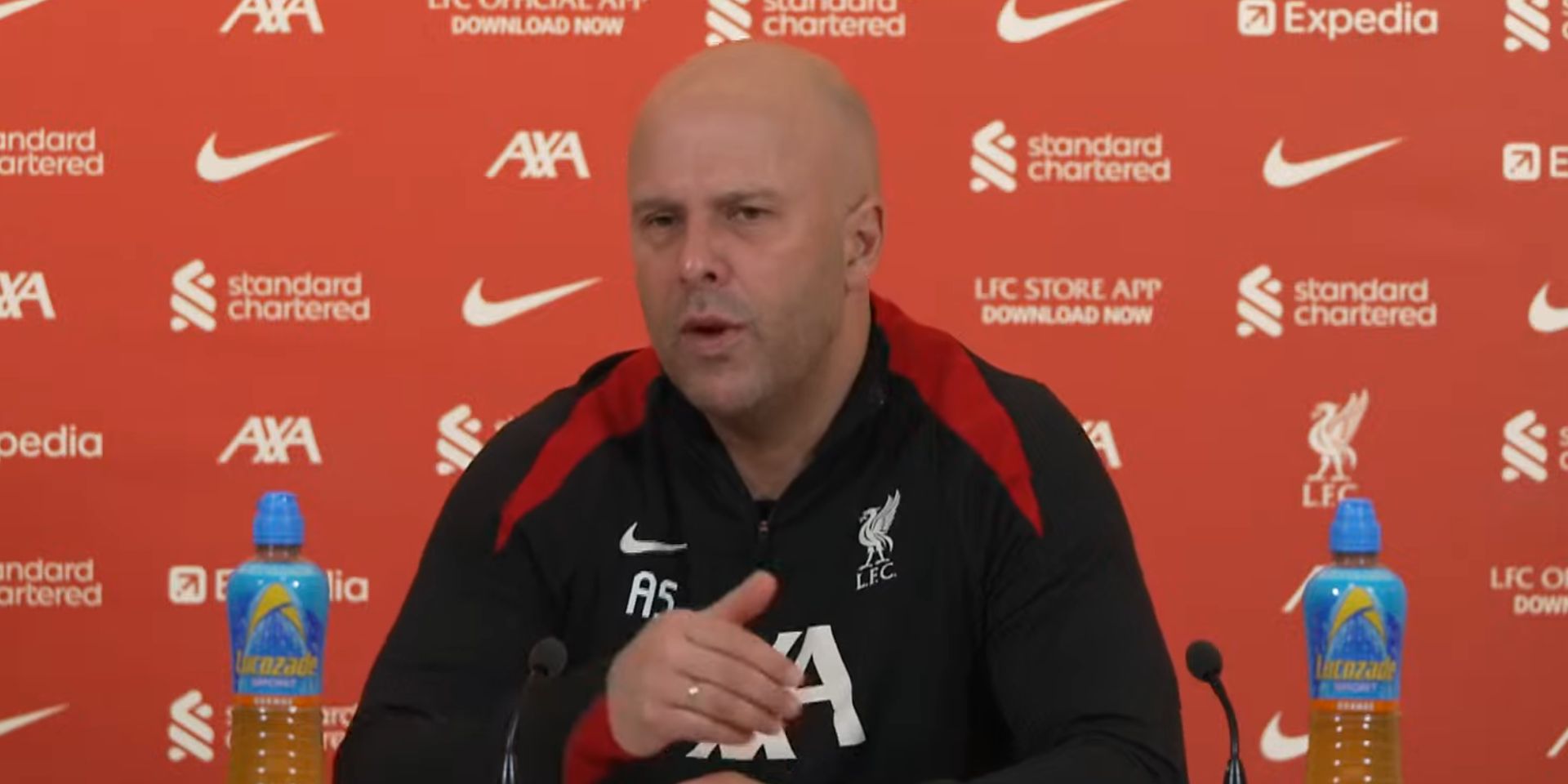 Liverpool manager Arne Slot