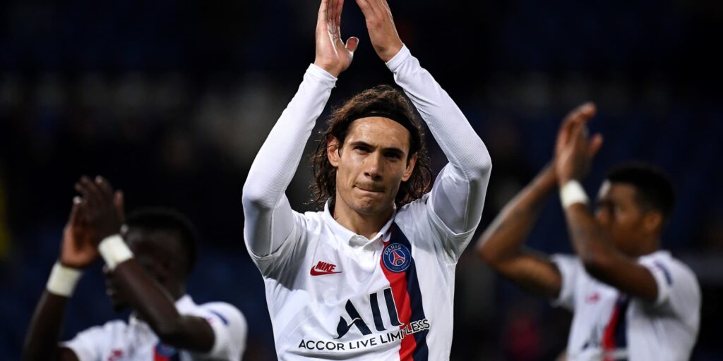 Former PSG player Edinson Cavani