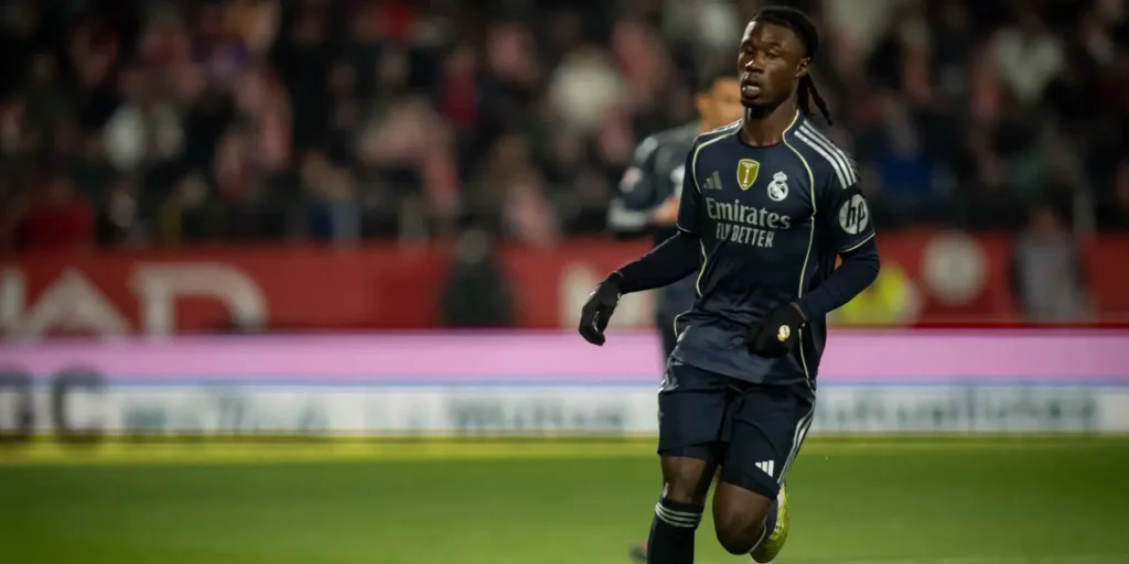 Real Madrid midfielder Eduardo Camavinga