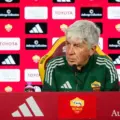 Roma head coach Gian Piero Gasperini