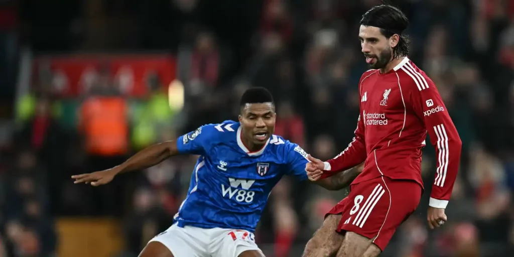 Dominic Szoboszlai and Sunderland player