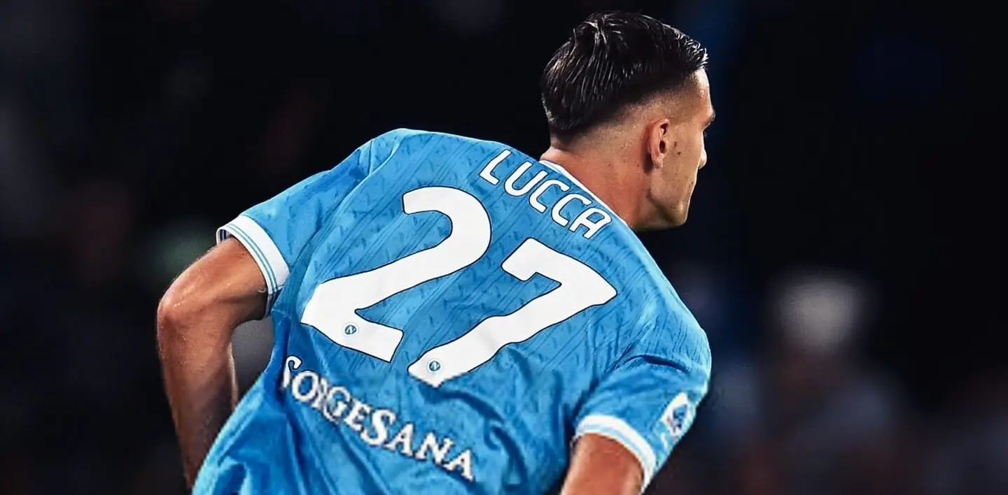 Napoli striker Lorenzo Lucca