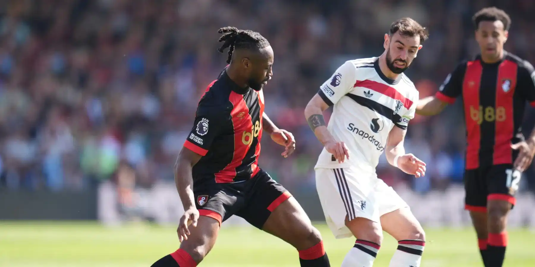 Antoine Semenyo and Bruno Fernandes