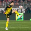 Aaron Anselmino during his loan spell at Borussia Dortmund