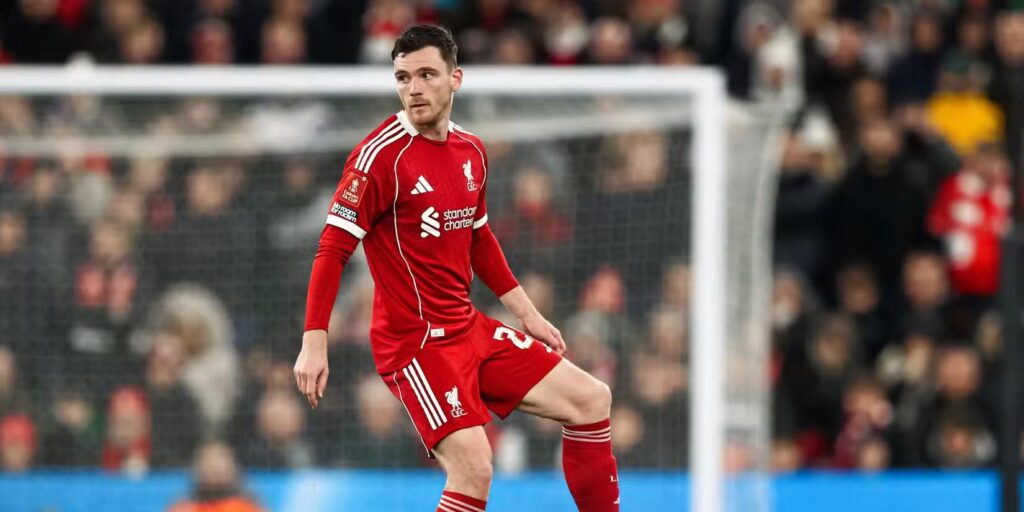Liverpool left-back Andrew Robertson